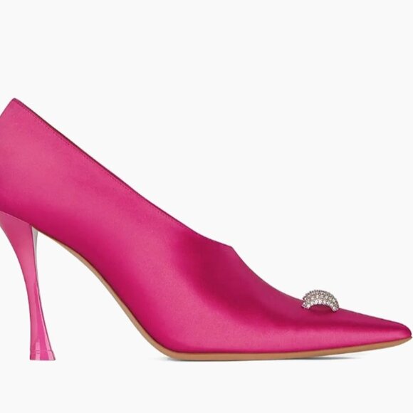 New in box Givenchy hot pink satin w crystal heels sz 36 - Picture 1 of 5